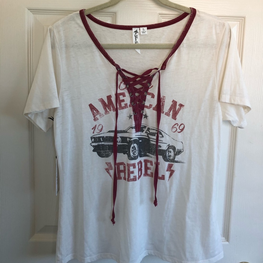 Others Follow Lace Up Tee